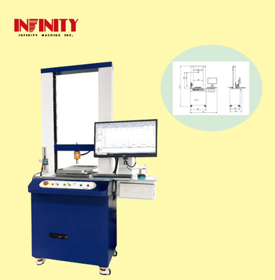 AC220V 5A 50Hz টেস্ট গতি 0-1000mm/min জন্য ধাক্কা এবং টান টেস্টিং মেশিন