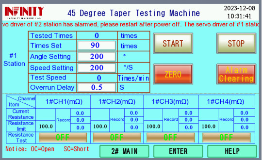 2Slots Wire Pull Tester টেস্ট স্টেশন এবং রেফারেন্স লাইন সঙ্গে সংযোগ