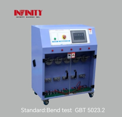 AC220V 50Hz 10A মোটর ত্বরণ এবং হ্রাস সময় 45ms জন্য পাঁচ স্টেশন তারের টান টেস্টিং মেশিন