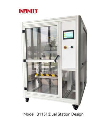 IB1151 ডাবল স্টেশন ড্রপ উচ্চতা 500 এবং 1000 মিমি টাম্বল ড্রপ টেস্টিং মেশিন