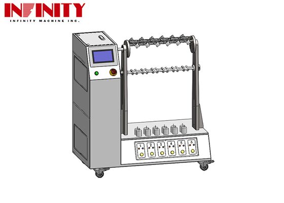 Cable Flex Tester Wire Fatigue Tester with Adjustable Bending Angle 1~180° Complies with IEC 60884-1 Standards and 6 Sets Jig with Adjustable Load