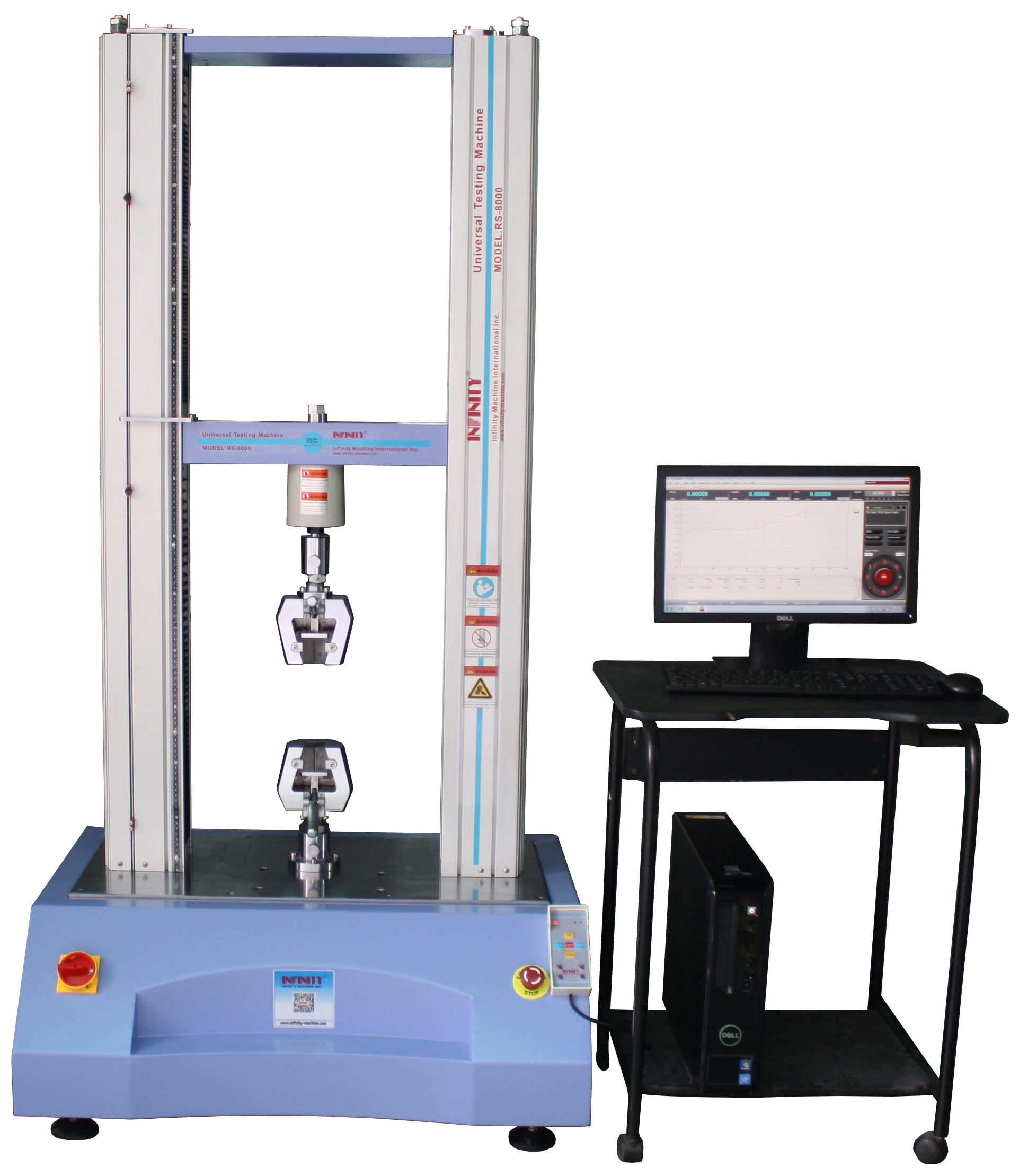 ল্যাব মেটাল / ইস্পাত ওয়্যার টেস্টের জন্য 10KN Servo Control বৈদ্যুতিন ইউনিভার্সাল টেস্টিং মেশিন