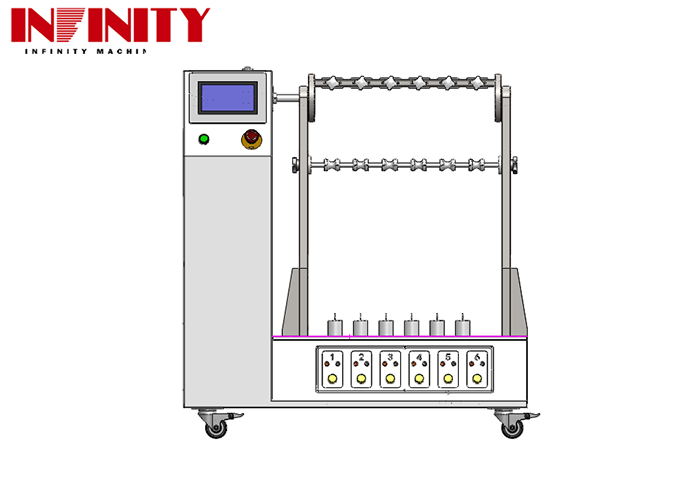 Cable Flex Tester Wire Fatigue Tester with Adjustable Bending Angle 1~180° Complies with IEC 60884-1 Standards and 6 Sets Jig with Adjustable Load